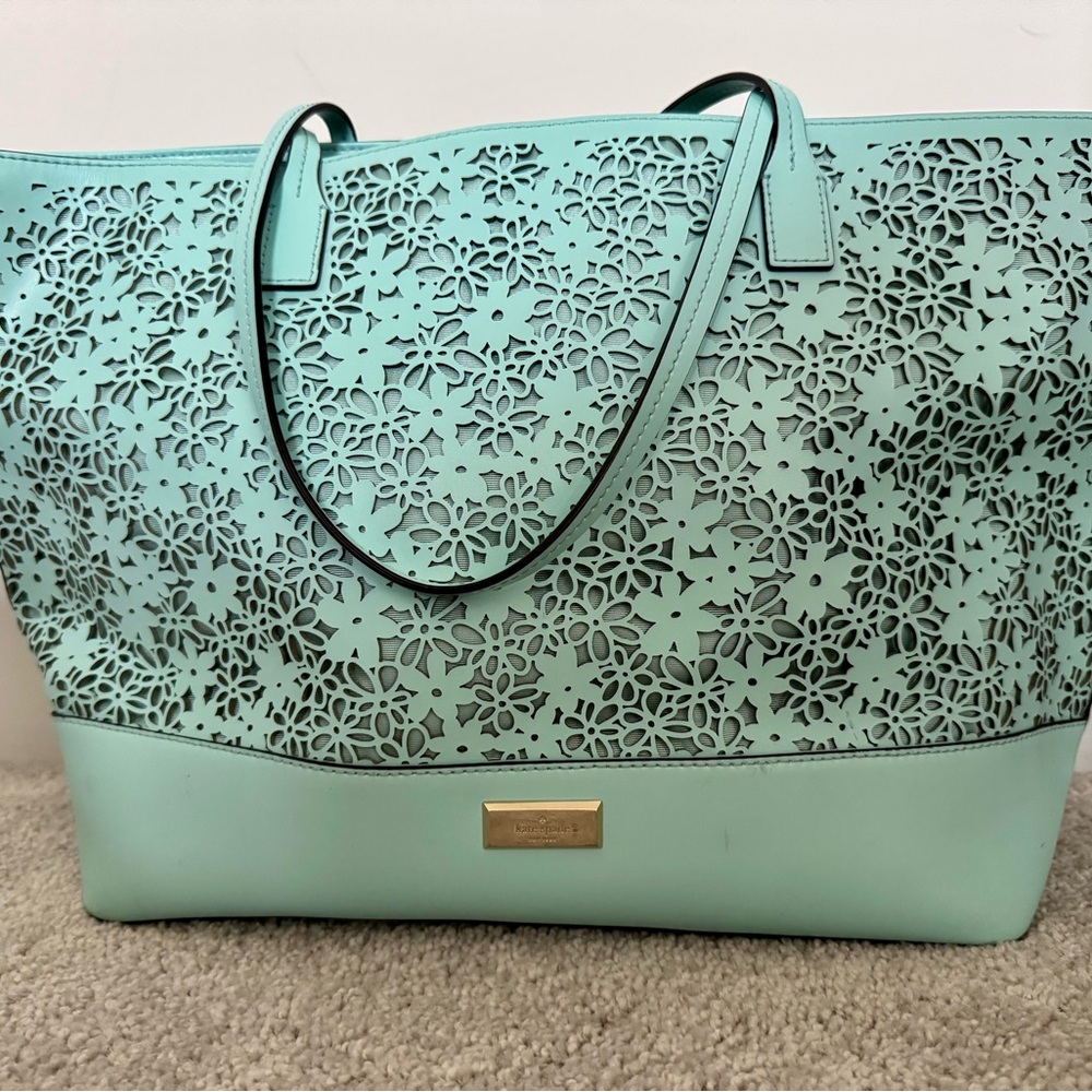 Kate Spade Blue Tote Bag with Elegant Design